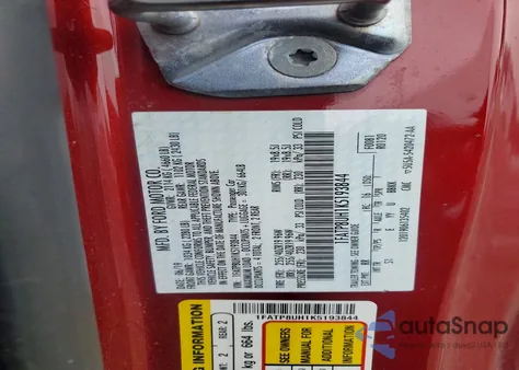 2019 Ford Mustang z USA, uszkodzony, nr VIN 1FATP8UH1K5193844